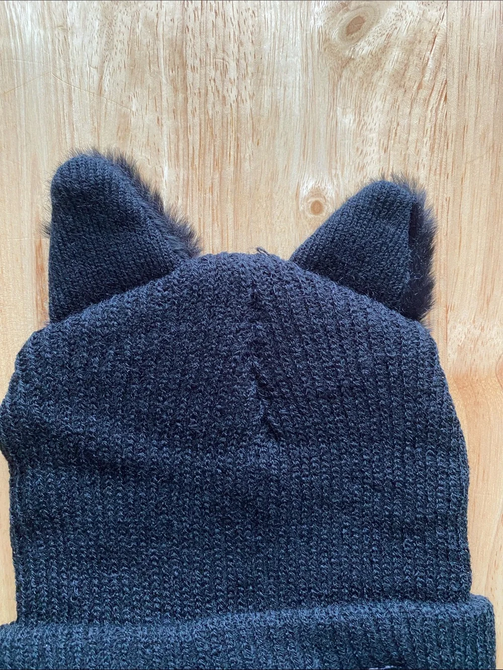 Women’s Black Cat Ear Beanie